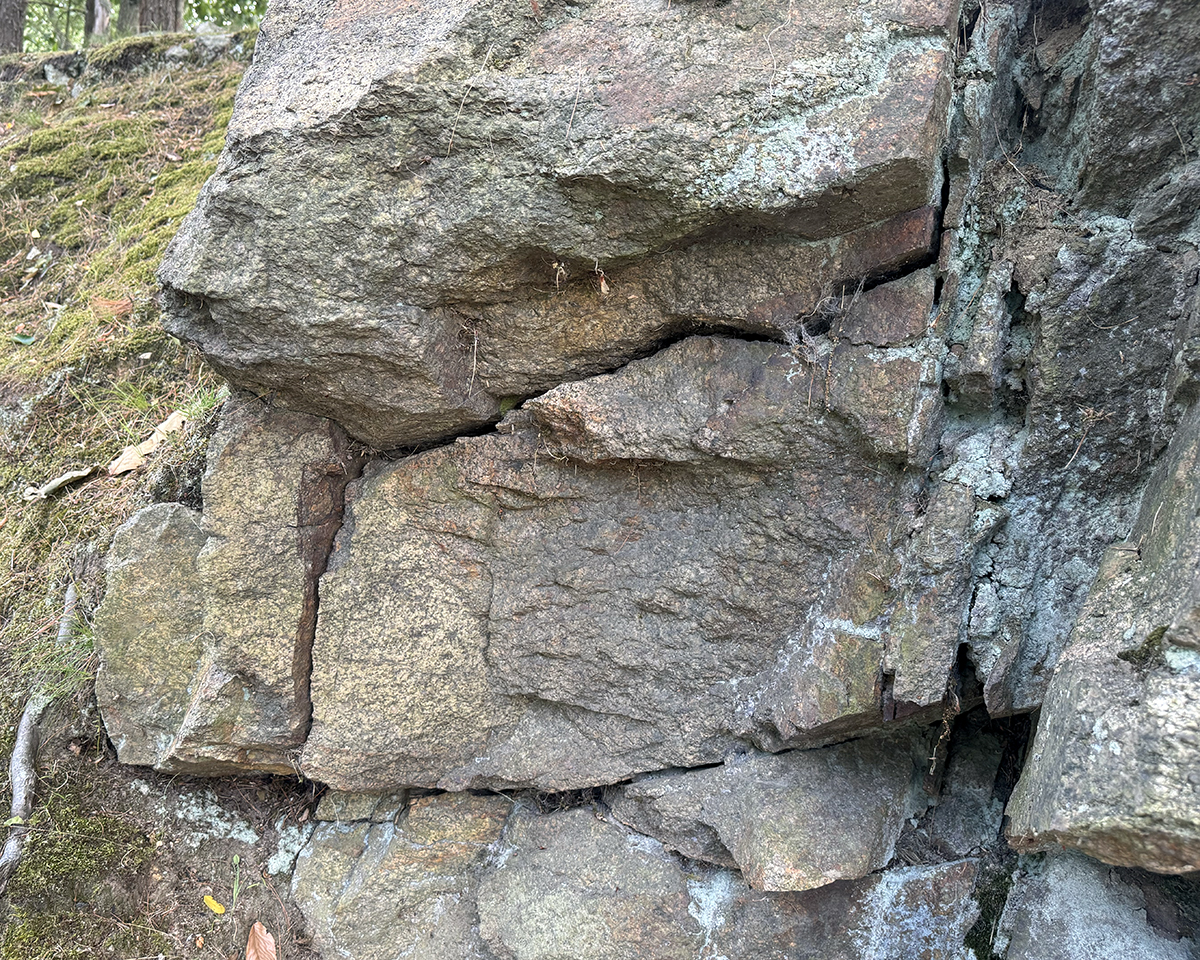 Close-up sample of rock texture