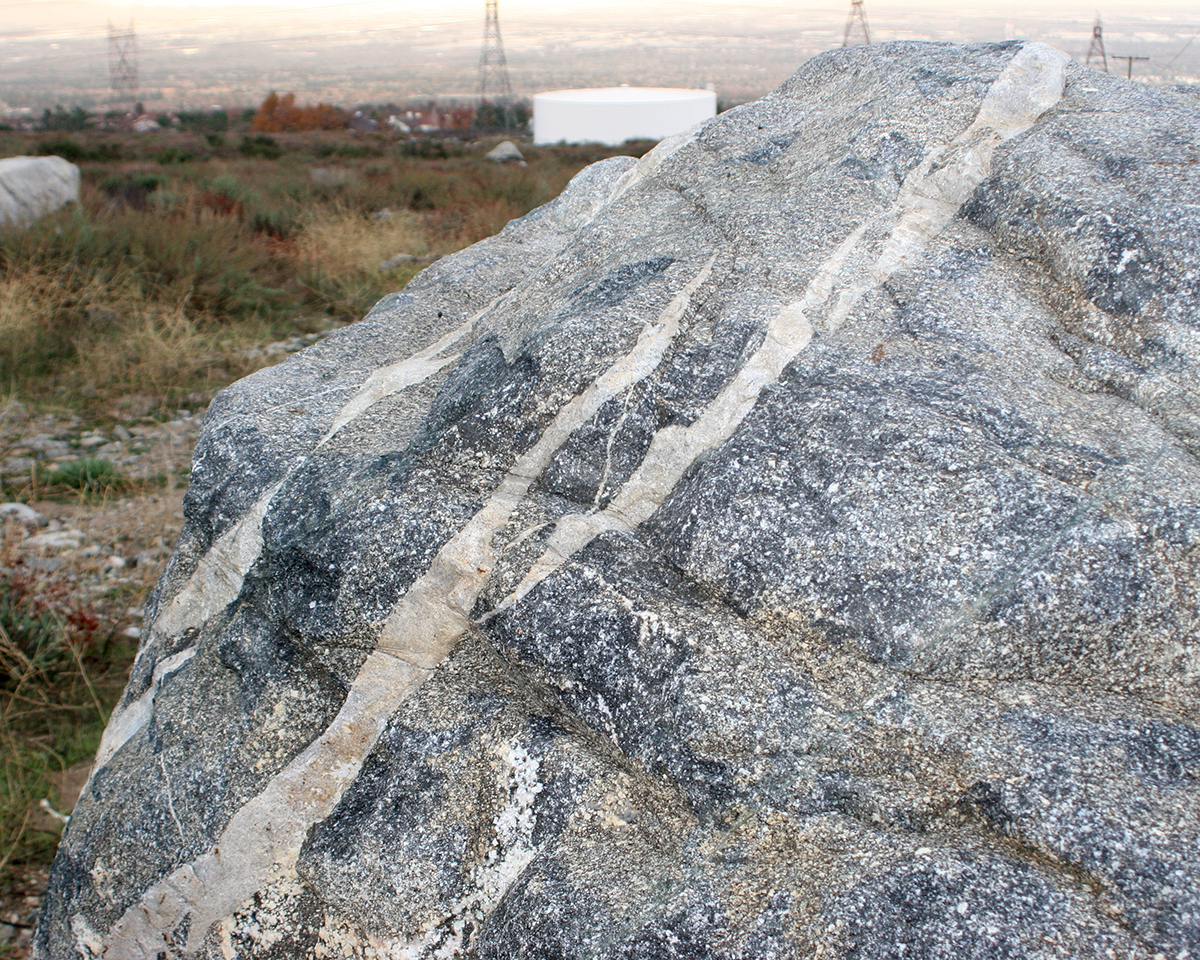 Close-up sample of rock texture