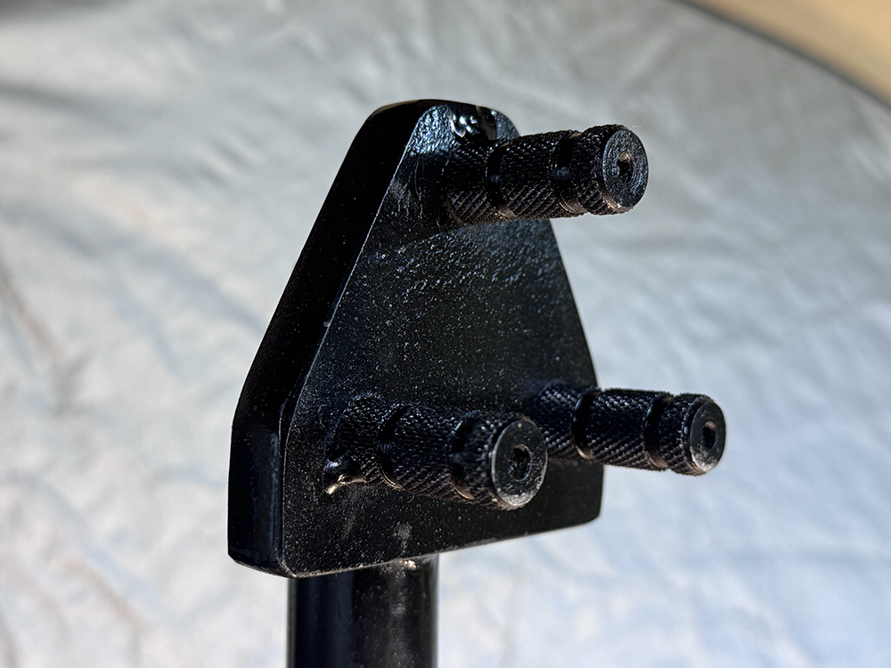 custom Rebar Bender photographed in Richard's workshop