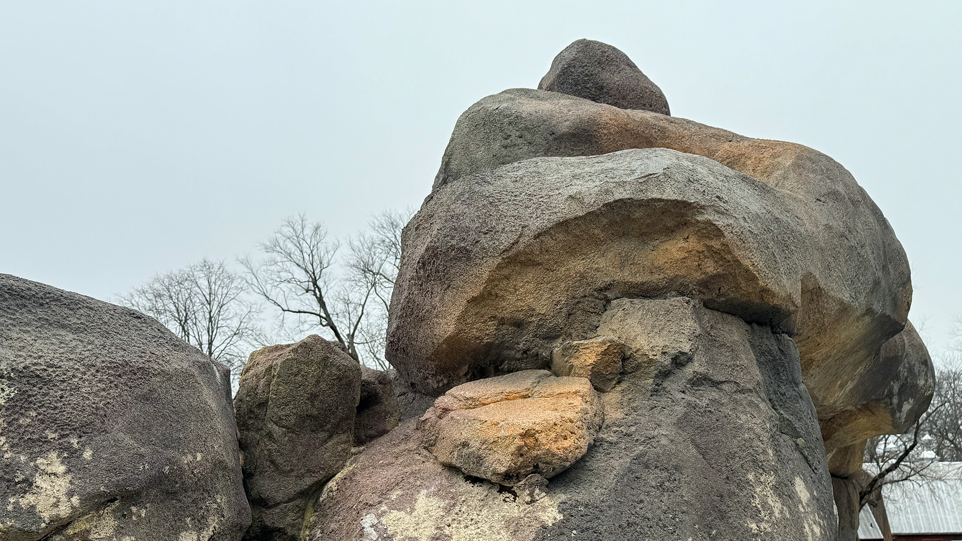 a tall formation of simulated rock that looks incredibly real.