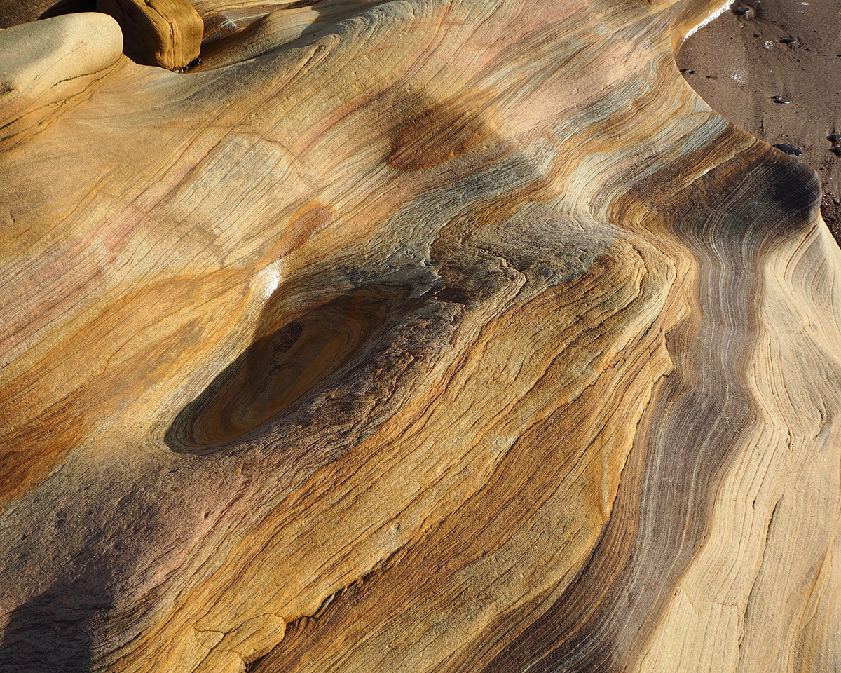 Close-up sample of rock texture